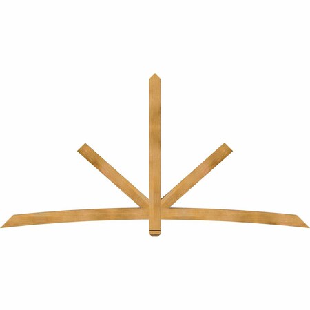 Ekena Millwork Alberta Rough Sawn Timber Gable Bracket, Western Red Cedar, 108"W x 54"H x 4"D x 4"F, 12/12 Pitch GBW108X54X0404ALB00RWR